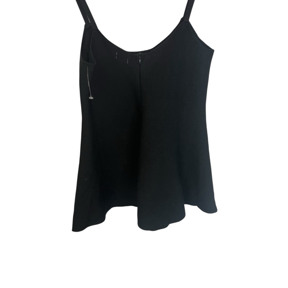 Black Knit Ribbed Short Stretch Mini Jumper Dress S - Picture 6 of 9